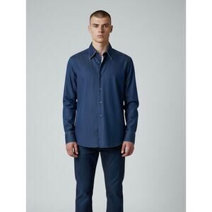 Stefano Ricci Blue Distressed Denim Shirt size S $1050